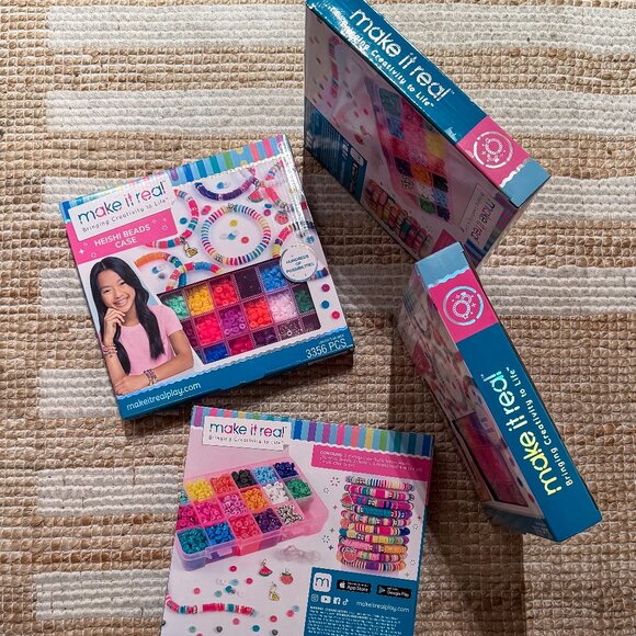 NEW Make It Real Heishi Beads Case- 3356pcs - Picture 5 of 8